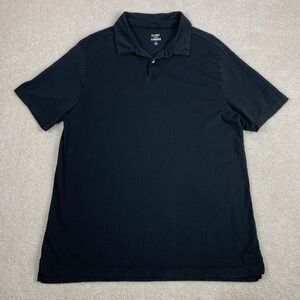 Flint And Tinder Polo Shirt Mens Extra Large XL Black Supima Cotton Lightweight
